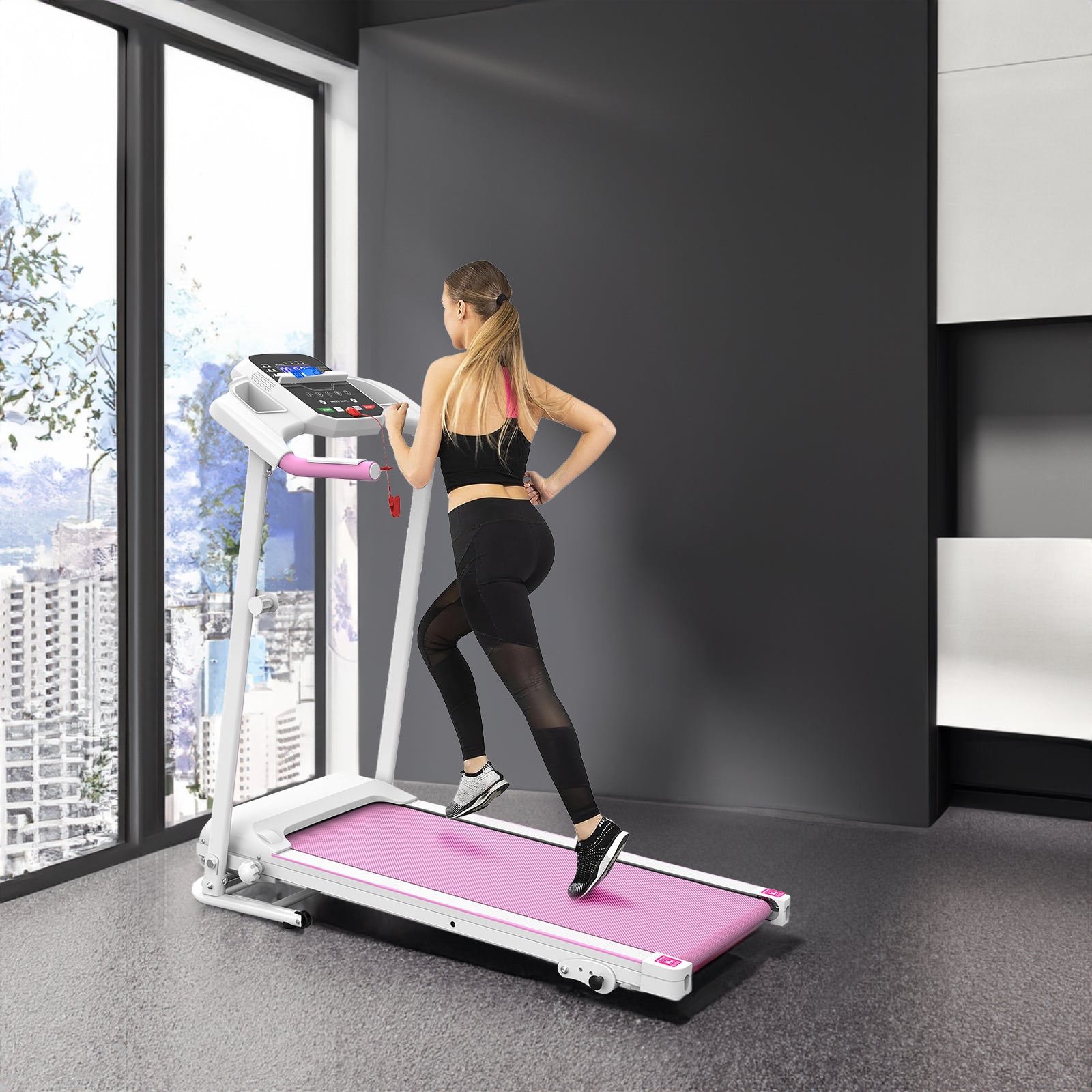 Foldable Treadmill 2.5HP - Home Gym Running & Walking Machine (265 LBS Capacity)