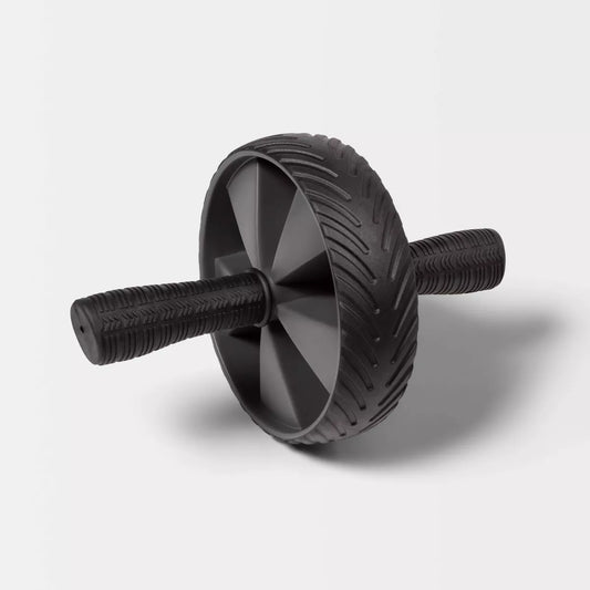 Ab Wheel Gray - All in Motion™: Non-Slip Handles, PVC Material, Core Trainers