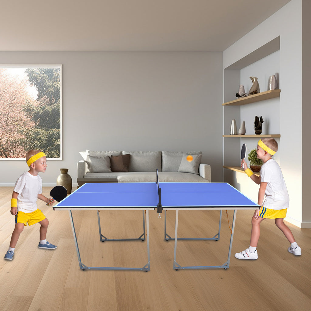 Official Standard Ping Pong Table - Foldable & Portable for Indoor & Outdoor Games