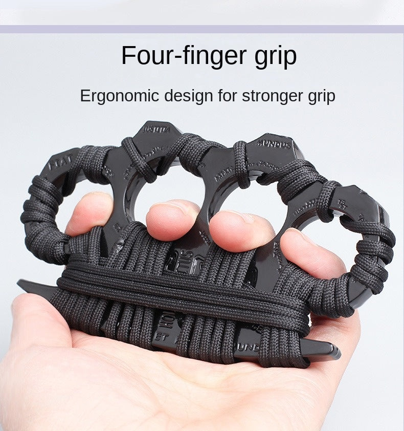 Finger Knuckle Four-Finger Self-Defense Tool Weapon Ring Hand Clip Fist Clip Anti-Wolf