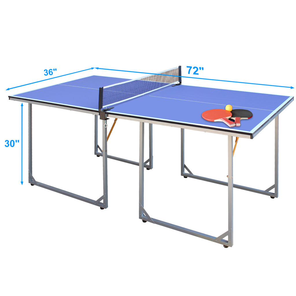 Official Standard Ping Pong Table - Foldable & Portable for Indoor & Outdoor Games