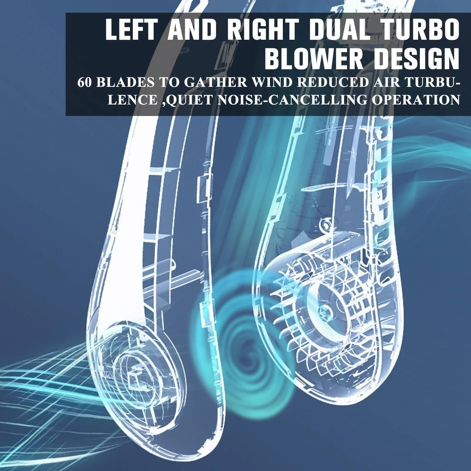 USB Portable Neck Fan Cooling Air Conditioner