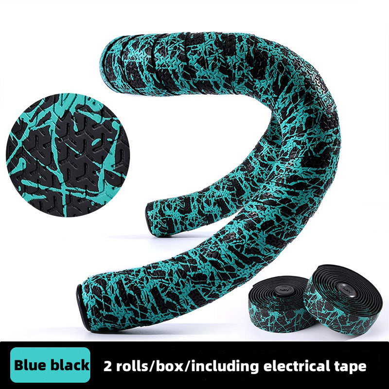 Road Bike Handlebar Tape - Sakura Design, Anti-Slip & Shock-Absorbing with End Plugs