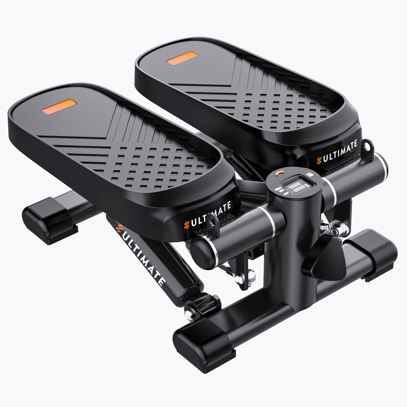 Mini Stepper with Resistance Bands & LCD Monitor - 330 LBS Capacity (Pink)