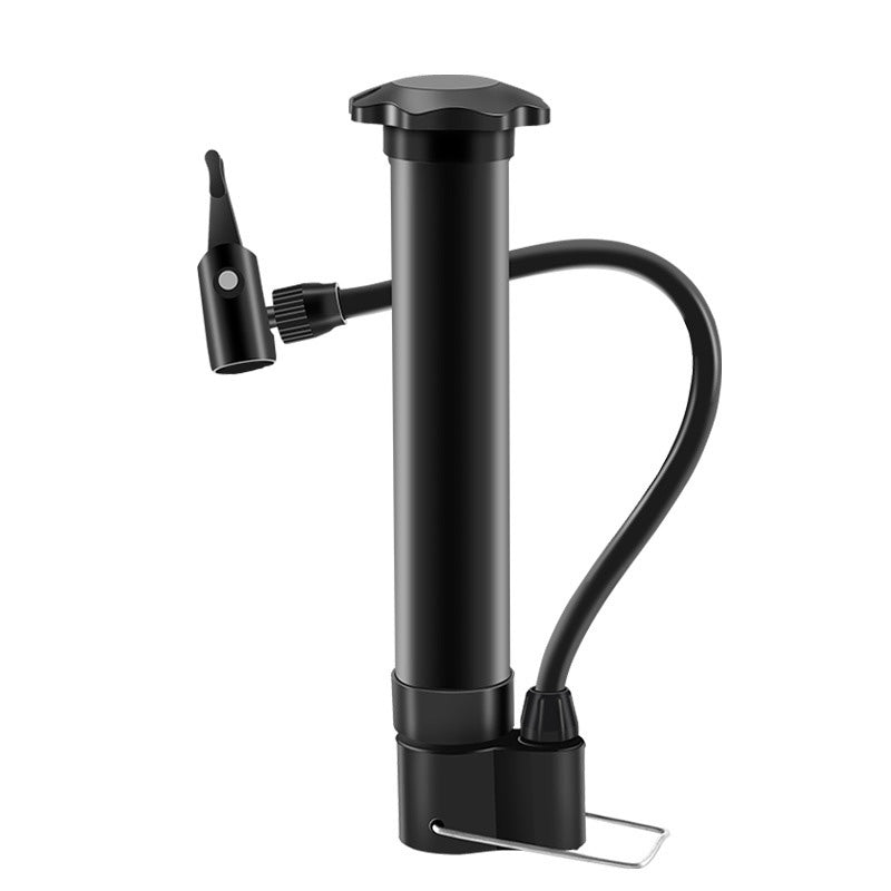 Portable Bike Pump - 80PSI Manual Inflator for Road & Mountain Bikes (Schrader Valve)