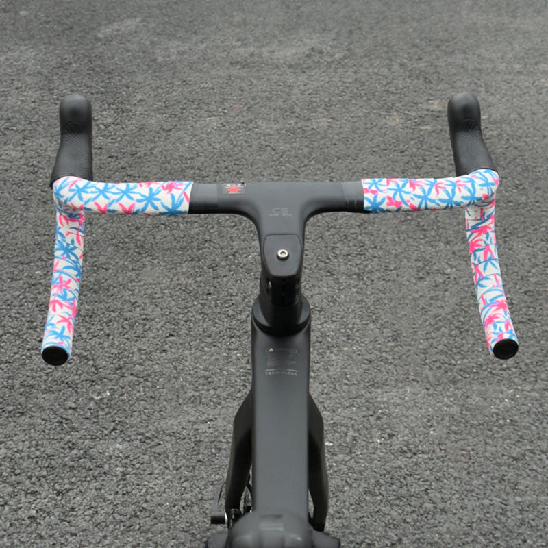Road Bike Handlebar Tape - Sakura Design, Anti-Slip & Shock-Absorbing with End Plugs