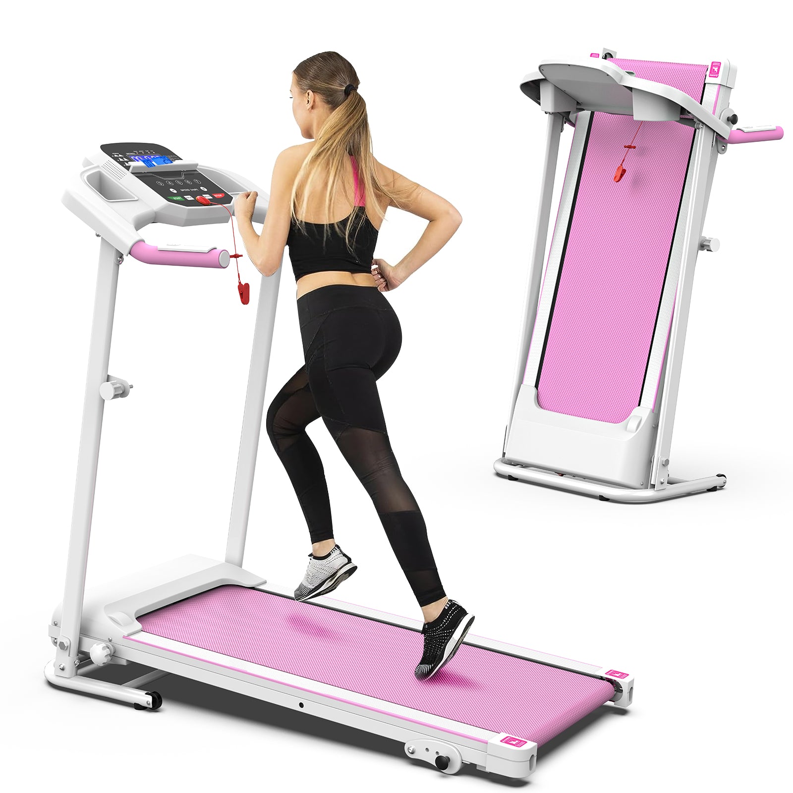 Foldable Treadmill 2.5HP - Home Gym Running & Walking Machine (265 LBS Capacity)