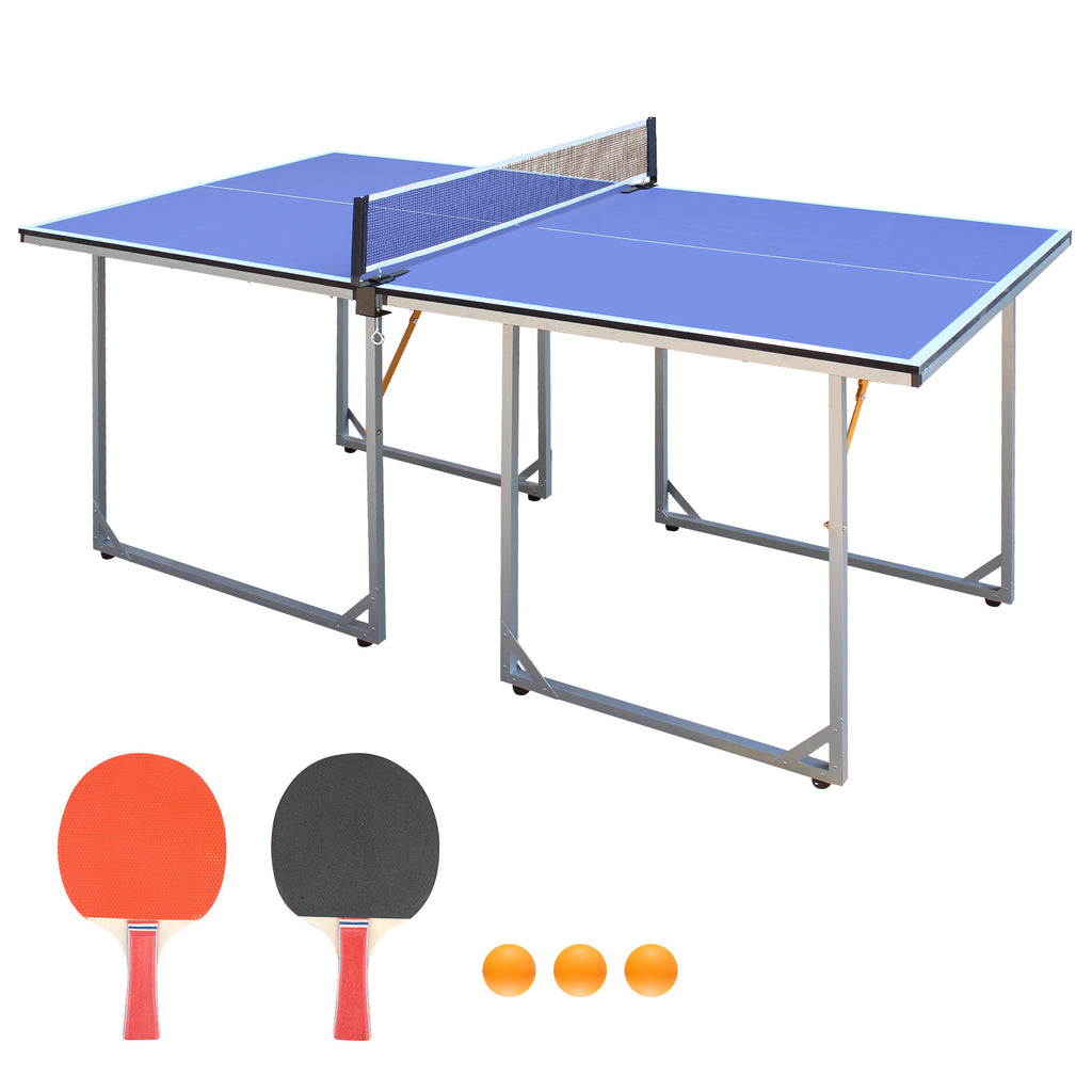 Official Standard Ping Pong Table - Foldable & Portable for Indoor & Outdoor Games