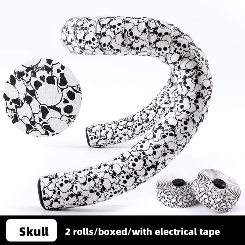 Road Bike Handlebar Tape - Sakura Design, Anti-Slip & Shock-Absorbing with End Plugs