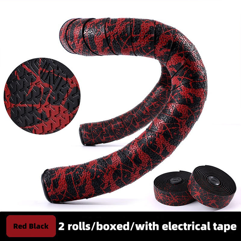 Road Bike Handlebar Tape - Sakura Design, Anti-Slip & Shock-Absorbing with End Plugs
