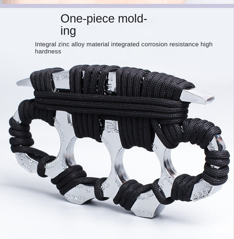 Finger Knuckle Four-Finger Self-Defense Tool Weapon Ring Hand Clip Fist Clip Anti-Wolf