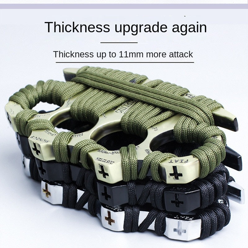 Finger Knuckle Four-Finger Self-Defense Tool Weapon Ring Hand Clip Fist Clip Anti-Wolf