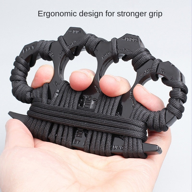 Finger Knuckle Four-Finger Self-Defense Tool Weapon Ring Hand Clip Fist Clip Anti-Wolf