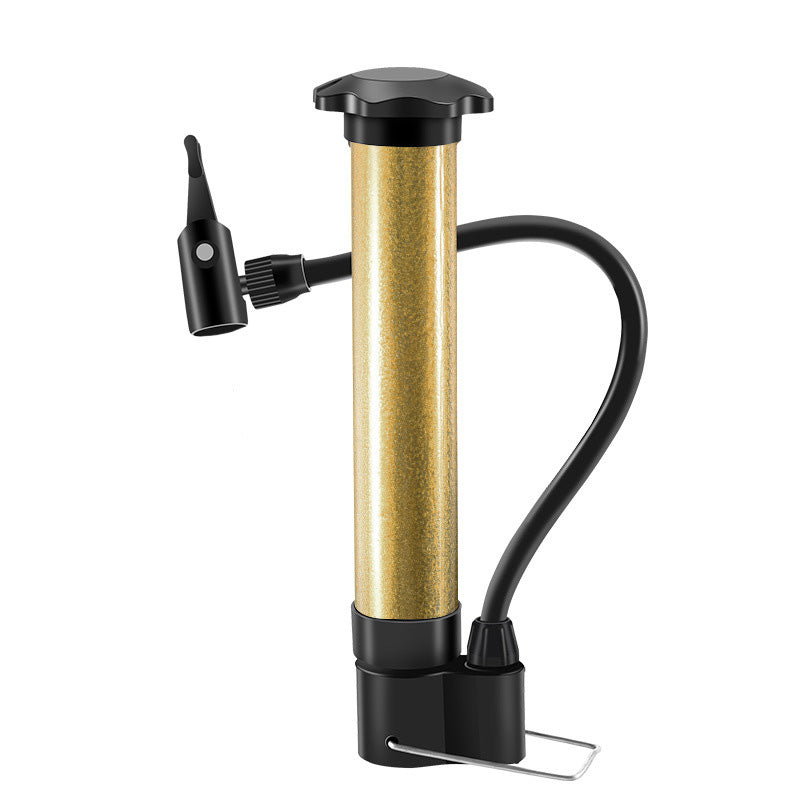 Portable Bike Pump - 80PSI Manual Inflator for Road & Mountain Bikes (Schrader Valve)