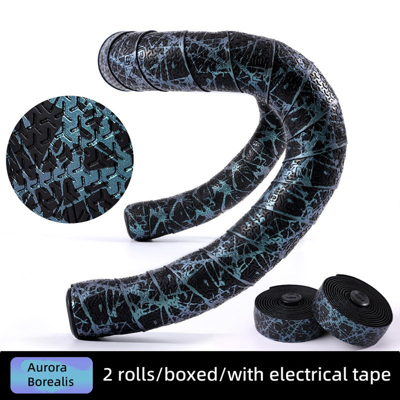 Road Bike Handlebar Tape - Sakura Design, Anti-Slip & Shock-Absorbing with End Plugs